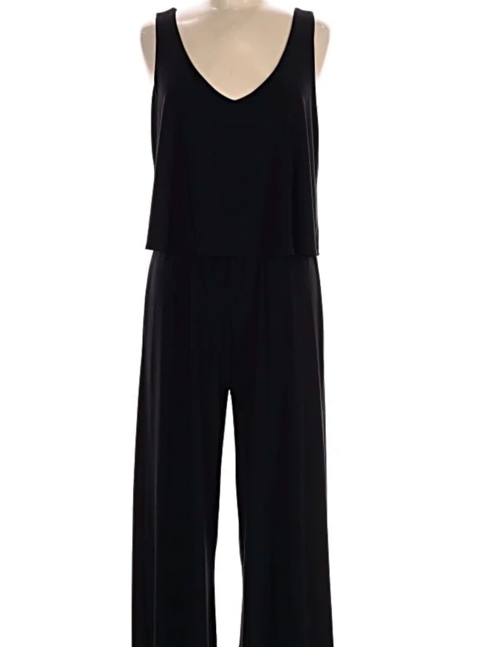 Annalee + Hope Black Sleeveless V-Neck Romper